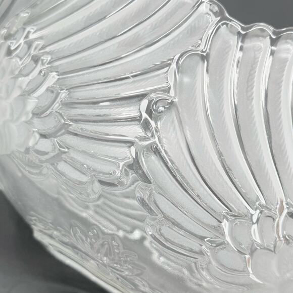 Vintage Mikasa Frosted Swan Crystal Handled Bowl Centerpiece 13.5" Glass Decor - Picture 4 of 9